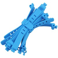 Custom Colorful Reusable Silicone Eco-friendly Cable Tie