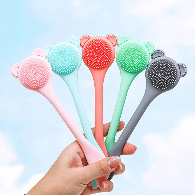 Wholesale Portable Pink And White Silicone Mask Brush Applicator Clean Tools Makeup Brush Mask Brush