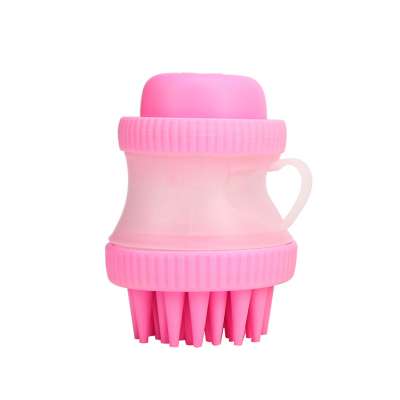 Hot sale Dog Massage Wash Shower Gentle Squeezable Soap Bubble Bathing Tool Silicone Pet Hair Brush